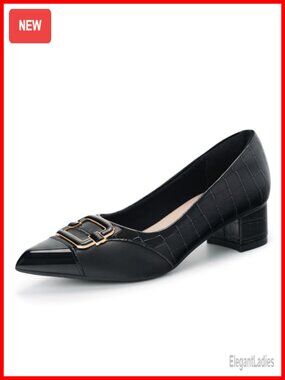 Women's Orthopedic Bunion Loafers Faux Leather Low Heel Slip-On Dress Shoes